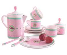 Haba 3821 - Vajilla de melamina para cocina de juguete, diseño de setas