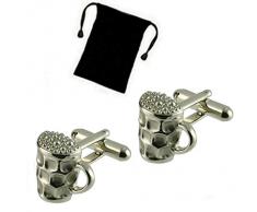 Gemelos, diseño de vaso de cerveza + Negro)