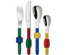 WMF Fantasie - Cubertería infantil 4 piezas (tenedor, cuchillo de mesa, cuchara y cuchara pequeña)