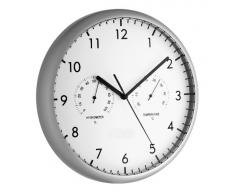 TFA 98.1072 - Reloj de pared electrónico con termómetro e higrómetro, 265 mm