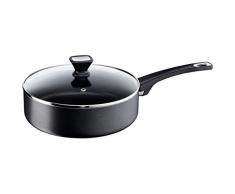 Sartén con tapadera Jamie Oliver Tefal Titanium antiadherente ultrarresistente, 24 cm, 2,9 litros