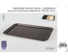Life Style - Bandeja de Horno Llana Galletera - Acero con Recubrimiento Antiadherente