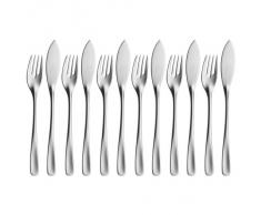 WMF Ambiente Juego 6 Cubiertos para Pescado, Acero Inoxidable Pulido