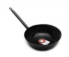 Garcima Sartén Honda con Mango, Esmalte, Negro, 20 cm