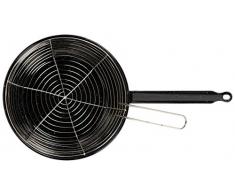 La Valenciana 24 cm sartén Honda esmaltado con 2 Asas, Black_Parent, Negro, 24 cm