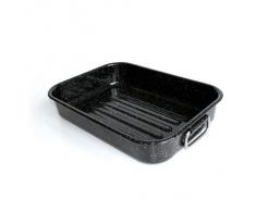 Beka 14721404 - Bandeja de horno esmaltada (diámetro 40 cm, apta para horno), color negro