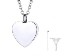 Richsteel DIY Guardapelo Te Amo mi Vida Colgantes para Cenizas Collar de Acero Inoxidable Hombre Mujer Recuerdo Memoria Relicario Perfume Urna de cremación Servicio Personalizable