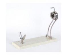 Jamonero Jabugo Plegable Giratorio Roxton Crema/Cromo Satinado Buarfe