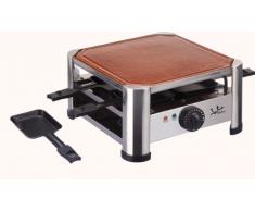Jata GT402 Grill Racleta, 1200 W, Terracota, Acero Inoxidable, Plata