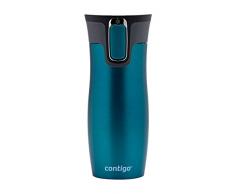 Contigo Vaso Termico West Loop Autoseal, Termo Café, Taza de Viaje en acero inoxidable, Vaso Termo antigoteo, Copa con Tapa fácil de limpiar sin BPA, 470 ml
