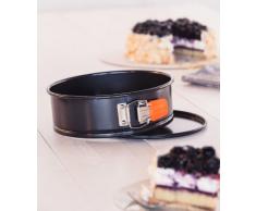 Le Creuset 941018000 Molde Antiadherente Desmontable, Molde Redondo, Ã 26 cm, Libre de PFOA, Resistente a Ã¡cidos, Revestimiento de Acero al Carbono, Gris/Naranja