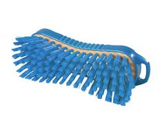 Maya 95063 - Cepillo Mano Multiusos, Fibra Dura, Sistema Resina, 210 x 70 mm, Azul