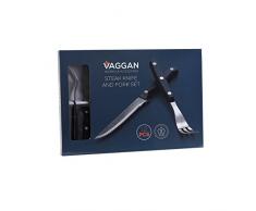 VAGGAN 12 PIEZAS CUBERTERÍA DE BISTEC cubiertos para barbacoa acero inox. Juego de Cubiertos Cuchillo pizza