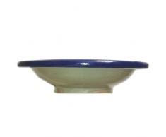 Marrakech Accessoires – Fes Beldi – 18 cm | Multicolor Cerámica Plato Multicolor de Marruecos | grandes Marruecos cerámica cuencos planos Plato de El Orient pintado a mano