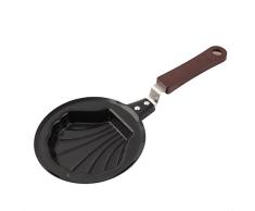 DealMux Mango de plástico Shell Cocina en Forma Antiadherente Mini Crepe Huevo sartén Pot