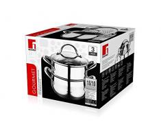 Bergner Q1506 Cacerola HERVIDOR, Acero Inoxidable 18/10, 304 S/S, 18 cm