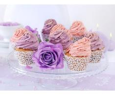 Partydeco FM1 – unidades 10 moldes decorados para cupcakes y magdalenas