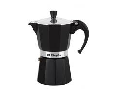 Orbegozo KFN 610 - Cafetera italiana de aluminio, capacidad para 6 tazas, color negro