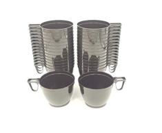 30 tazas de café desechables de color marrón té tazas para el partido