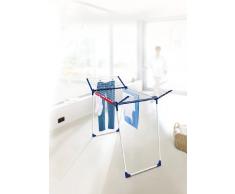 Leifheit Tendedero con alas Pegasus 180 Solid, tendedero de ropa plegable con alas para prendas largas, estable tendedero exterior e interior