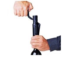 Set sacacorchos fácil Uso y Corta cápsulas Botella, presentado en Caja y bolsita Exterior de Tela Granate