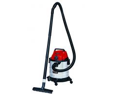Einhell 2342425 Aspiradora en seco y húmedo, Cromo, Rojo, Nass-Trockensauger