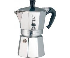Bialetti Moka Express Cafetera Italiana Espresso, Aluminio, Plateado, 4 Tazas