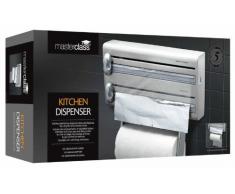 masterclass Dispensador de Papel Aluminio y Toallas de Cocina, Plata