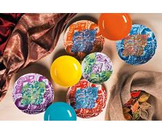 Excelsa Indian vajilla de 18Â piezas, Multicolor