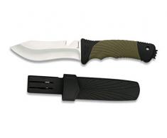 ALBAINOX- 32340 - Cuchillo Albainox. Mango ABS-Goma. Skinner - Herramienta para Caza, Pesca, Camping, Outdoor, Supervivencia y Bushcraft