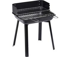 LANDMANN 11527 - Barbacoa (Metal, Negro, Rectangular, Acero, Esmalte)