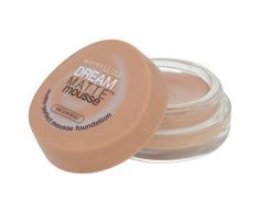 Maybelline Dream Matte Mousse 48 Beige ensoleillé - base de maquillaje (Crema, Cazuela, Beige ensoleillé, Piel normal, Piel grasosa, Piel sensible, Mate, Italia)