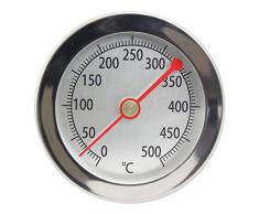Acero inoxidable 500 °C Termómetro con clip, cocinar Horno, horno, horno de pizza, madera Horno, madera del Horno, horno termómetro analógico y