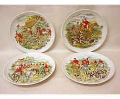 PLATO REDONDO CENTRO DECORADO CACERIA INGLESA ZORRO CABALLOS VARIADO (EL PRECIO ES PARA 1 UNIDAD. ENVIENOS UN MENSAJE ESPECIFICANDO CUAL PREFIERE, E INTENTAREMOS SELECCIONARLO SI NOS ES POSIBLE)