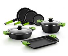 BRA Cacerola cÃ³ncava, Negro, 28 cm