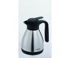 Leifheit Termo Shine, termo para café 100% hermético con recipiente aislante de acero de doble pared, jarra térmica para usar con una mano, 1.0 L