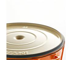 Berndes Cazuela con Tapa 034241Â Hierro Fundido Fundido, 10Â cm, Color Naranja