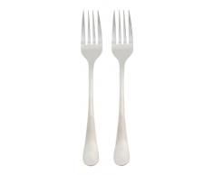 Metaltex 259900 - Juego de 2 tenedores mesa de acero inoxidable