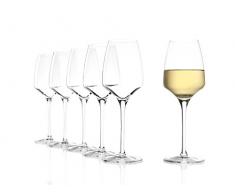 Copas de Vino Blanco Experiencia de Stölzle Lausitz, 350 ml, set de 6, apta para el lavavajillas