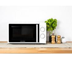 Cecotec Microondas Sencillo White Capacidad de 20L, 700 W, temporizador hasta 30 min, 6 niveles de potencia, Blanco