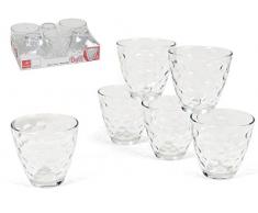 Bormioli Rocco 074208 - Juego de 6 vasos de agua, 26 cl, diseño de lunares
