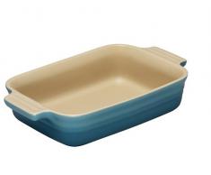 LE CREUSET - Fuente Rectangular de gres, 18 cm, Color Caribe