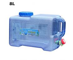Cubo De Agua Portátil Garrafa Plegable, 5L/8L Depósito De Agua Reutilizable Almacenamiento De Agua Sin BPA, Contenedor De Agua con Grifo para Camping Senderismo Picnic Barbacoa Y Rescate