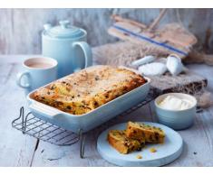 LE CREUSET Bandeja Rectangular, para 6 porciones, Cerámica de gres, Azul (Coastal), 32 cm