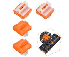 Cuchilla Cortadora De Papel,4 Pack La cuchilla de la cortadora de papel Cuchilla de repuesto Suministros de oficina Reemplazo De 9090 909-1 909-4 909-5 909-6 Recortadora De Papel portátil de colores