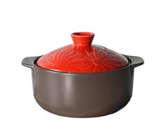 Cocina artesanal Olla De Sopa De Cerámica De Alta Temperatura De Cazuela, Gas De Llama Abierta Para Uso General 2.5L Suplemento de comida para bebés olla