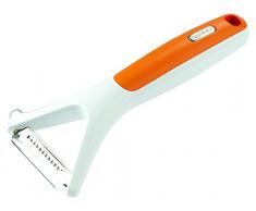 Zyliss ZP E950019 Pelador de Juliana, plástico, Naranja y Blanco, 17 x 8 x 2,5 cm