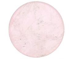 Morella Mujeres Coin Moneda Colgante Amuleto 33 mm Piedra Preciosa Gema Cuarzo de Rosas Plato Chakra Colgante de Collar y para Fortalecer