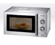 Severin MW 7849 Microondas 2 en 1, con Función, Incl. Rejilla de Grill y Plato Giratorio (Ø 27 cm), 900 W, 22 litros, Acero inoxidable pulido