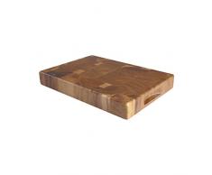 T&G Tuscany - Tabla de Cortar Rectangular con Orificios para los Dedos (Madera de Acacia, tamaño Mediano)